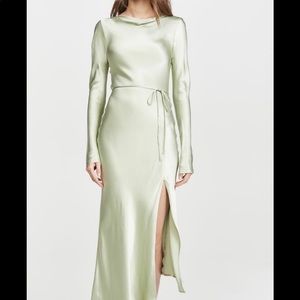 Bec and Bridge Satin Green Dress
